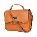Genuine Leather Handbag for Women With Detachable Sling