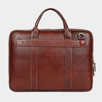 Mordant Brown Genuine Leather Business Laptop Bag for Men & Women