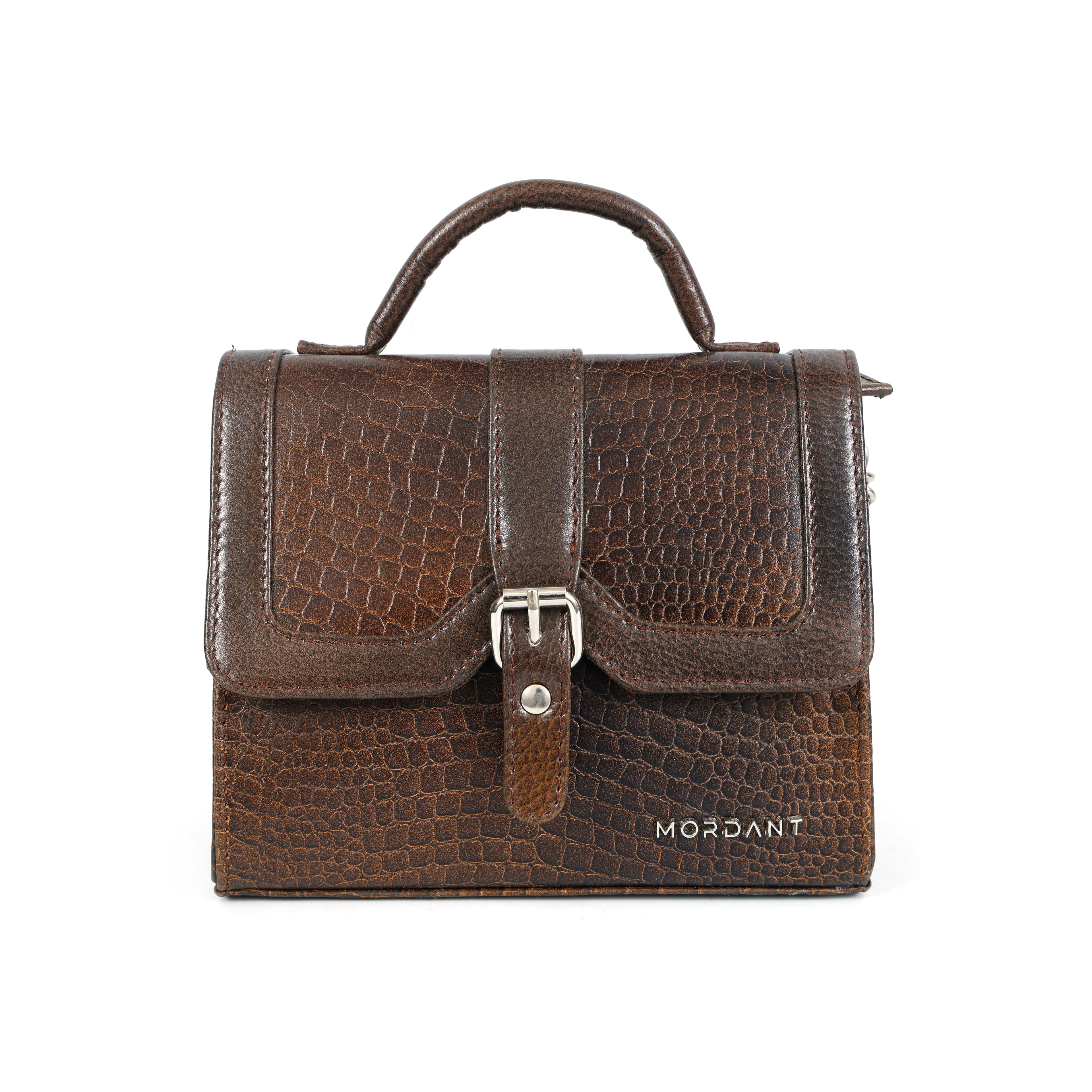 Textured Croco Leather Women's Bag