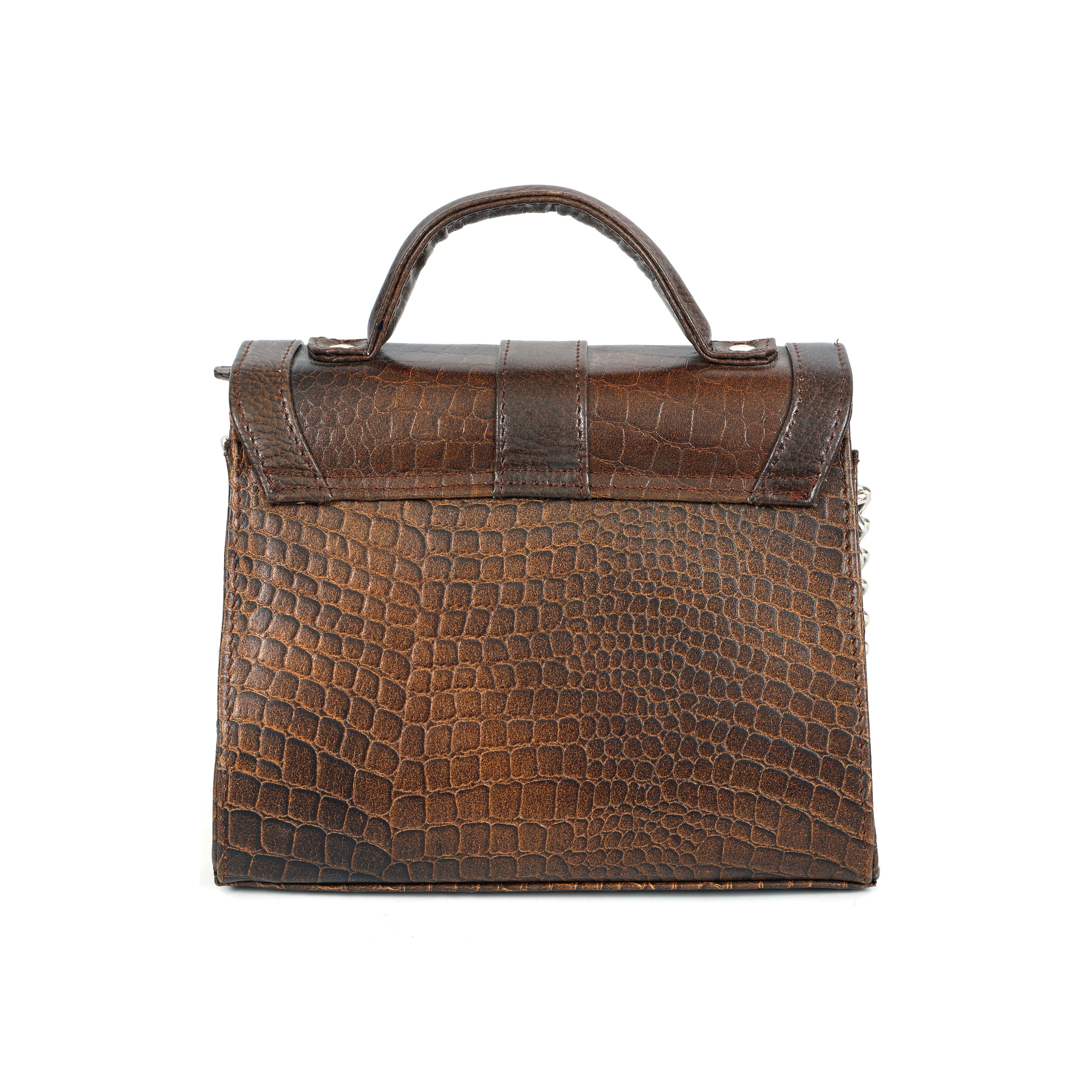 Textured Croco Leather Women's Bag