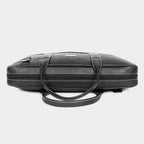 Mordant Black Genuine Leather Business Laptop Bag for Men & Women