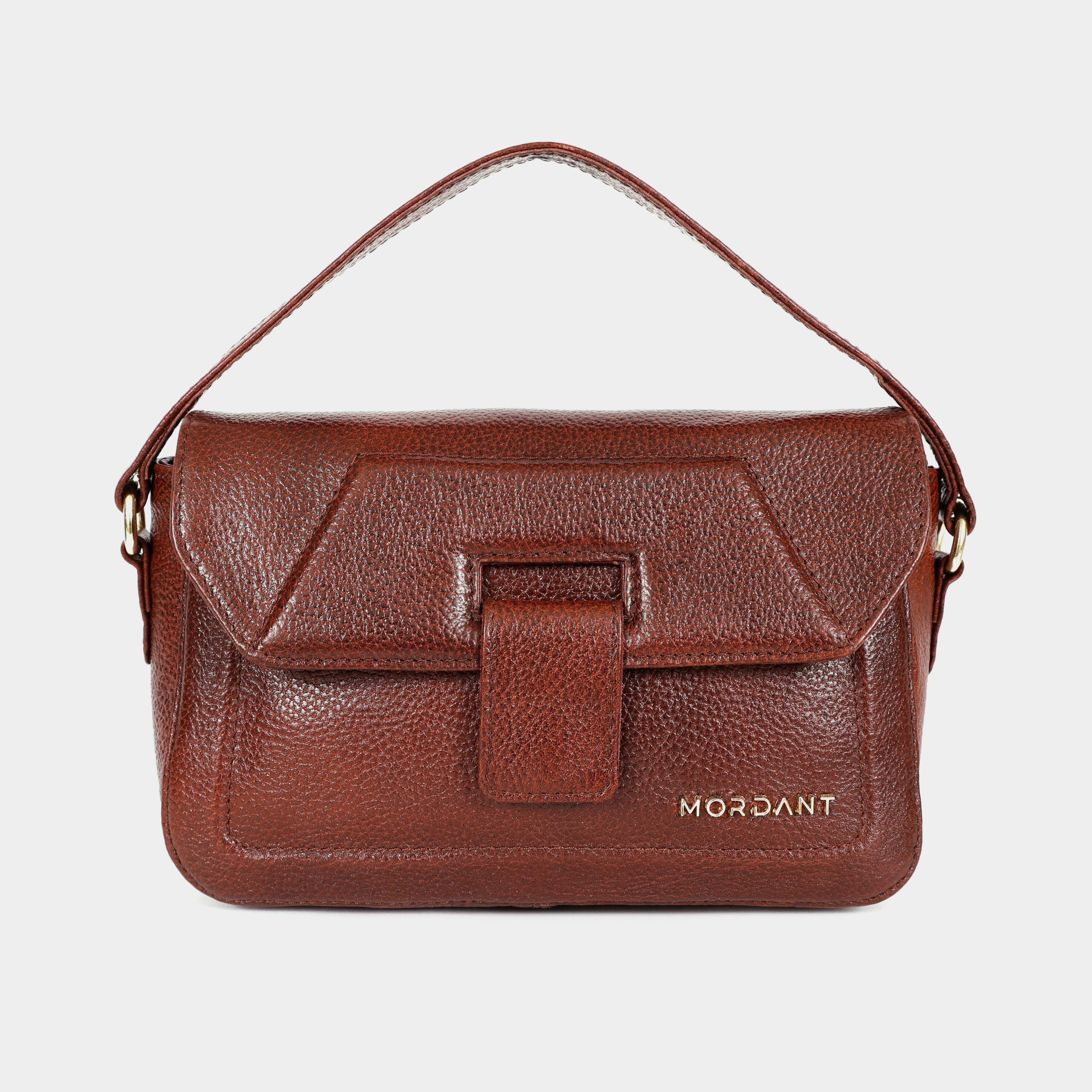 Mordant Brown Genuine Leather Crossbody Bag | Luxury Women's Handbag