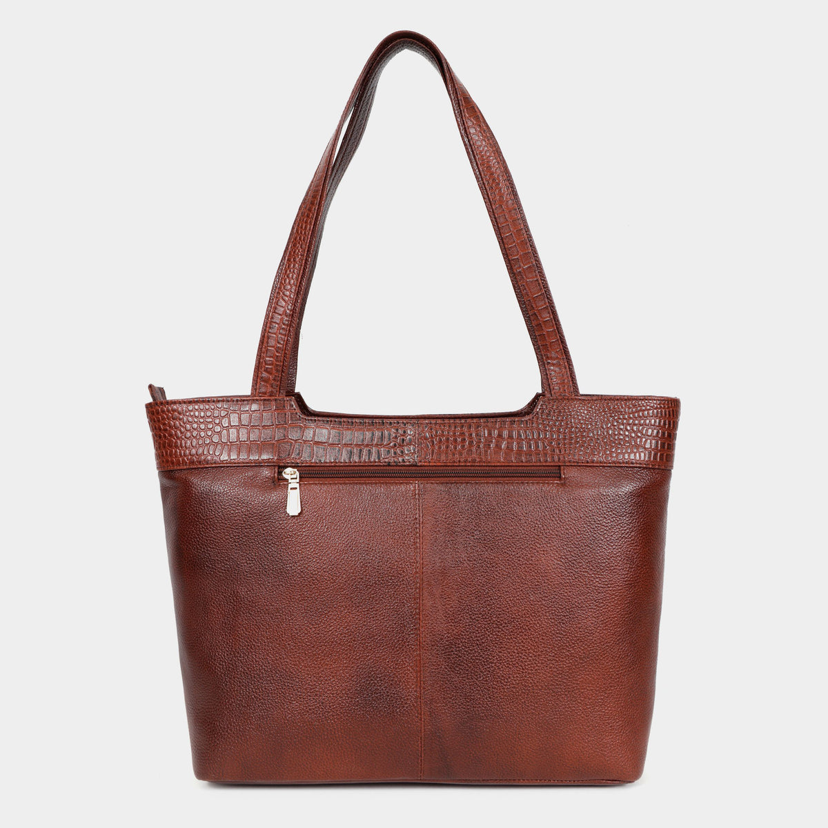 Premium Brown Office Genuine Leather Laptop Tote Bag for Women |  MORDANT