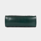 Mordant Green Executive Genuine Leather Women's Satchel Handbag – Croc & Quilt Edition