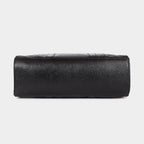 Mordant Black Executive Genuine Leather Women's Satchel Handbag – Croc & Quilt Edition