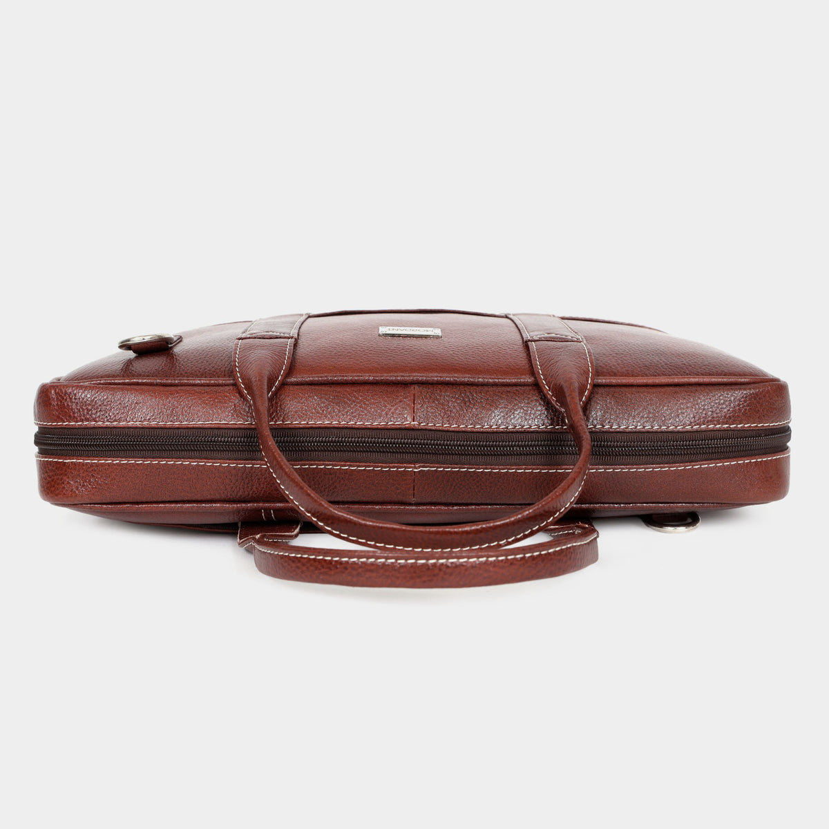 Mordant Brown Genuine Leather Business Laptop Bag for Men & Women