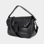 Mordant Black Genuine Leather Crossbody Bag | Luxury Women's Handbag