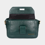 Mordant Green Genuine Leather Crossbody Bag | Luxury Women's Handbag
