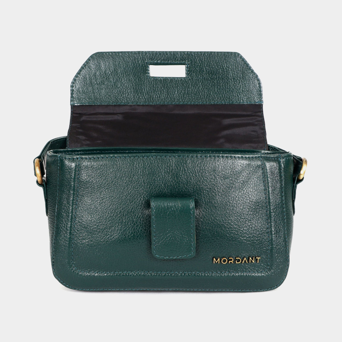 Mordant Green Genuine Leather Crossbody Bag | Luxury Women's Handbag