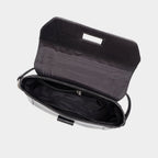 Mordant Black Genuine Leather Crossbody Bag | Luxury Women's Handbag