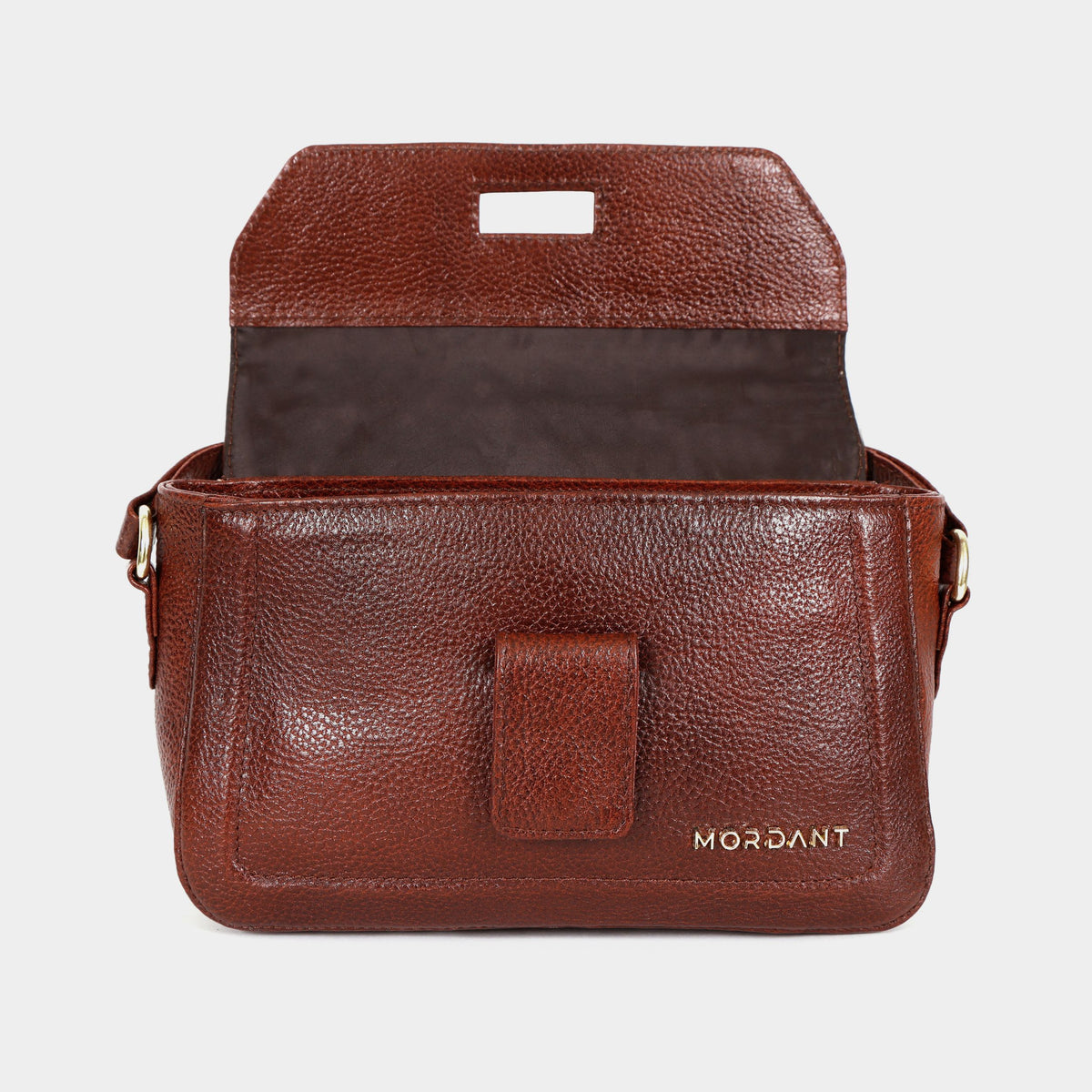 Mordant Brown Genuine Leather Crossbody Bag | Luxury Women's Handbag