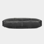 Mordant Black Genuine Leather Business Laptop Bag for Men & Women