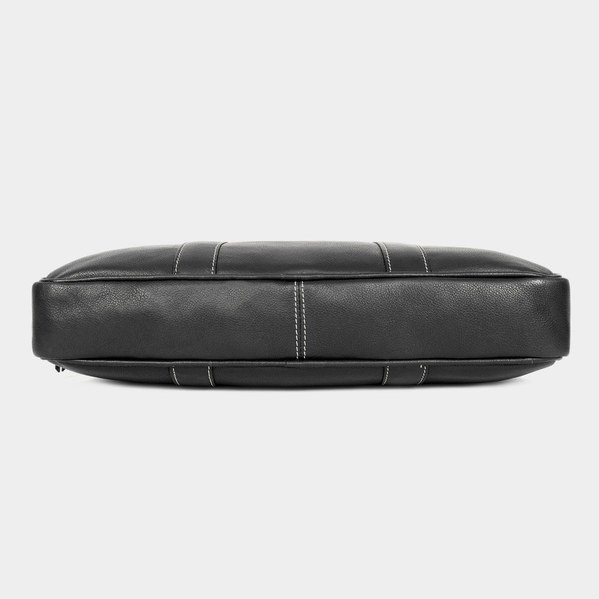 Mordant Black Genuine Leather Business Laptop Bag for Men & Women
