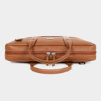 Mordant Tan Genuine Leather Business Laptop Bag for Men & Women