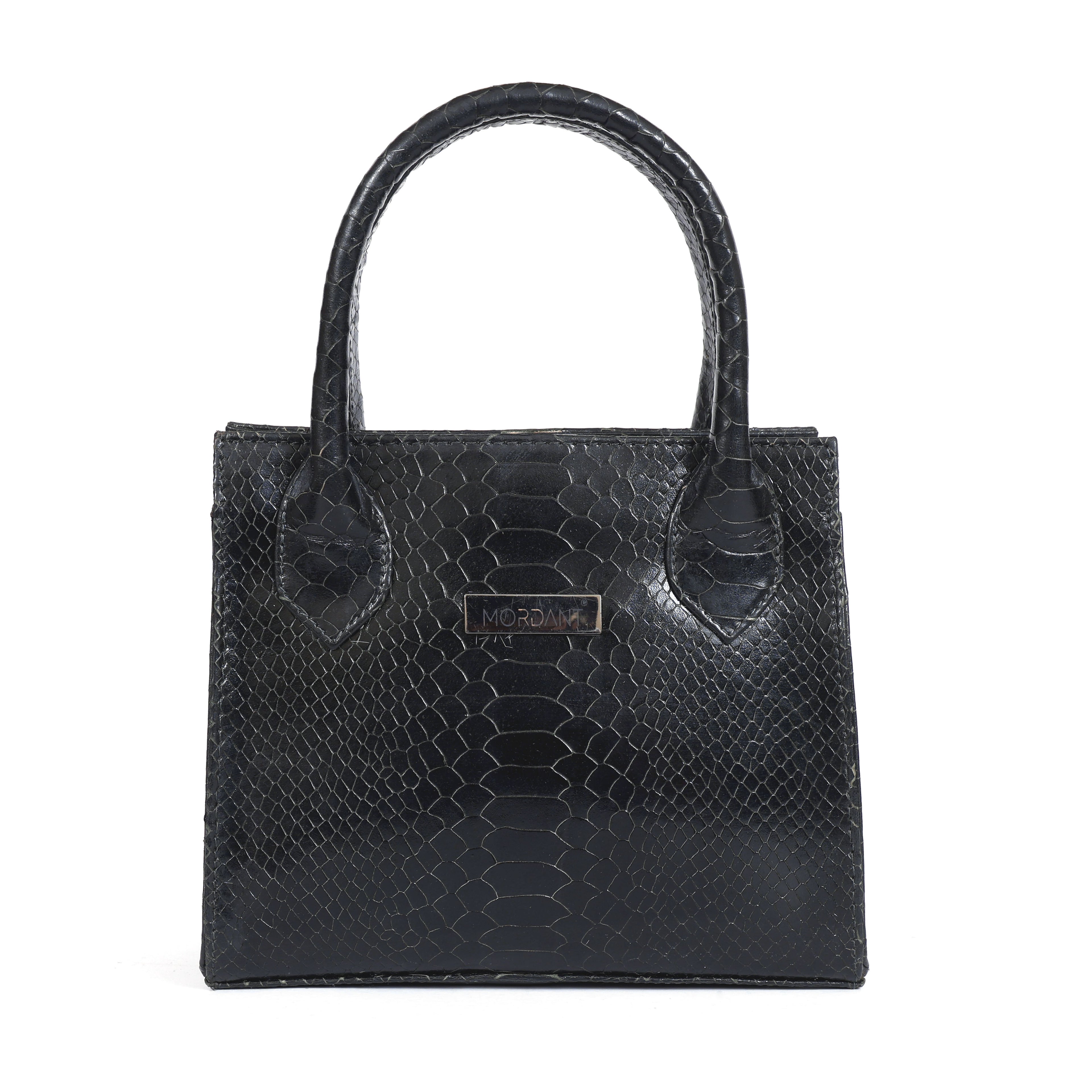 Croco Textured Leather Sling Bag