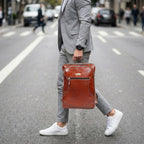 Unisex Leather Backpack