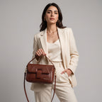 Mordant Brown Genuine Leather Crossbody Bag | Luxury Women's Handbag