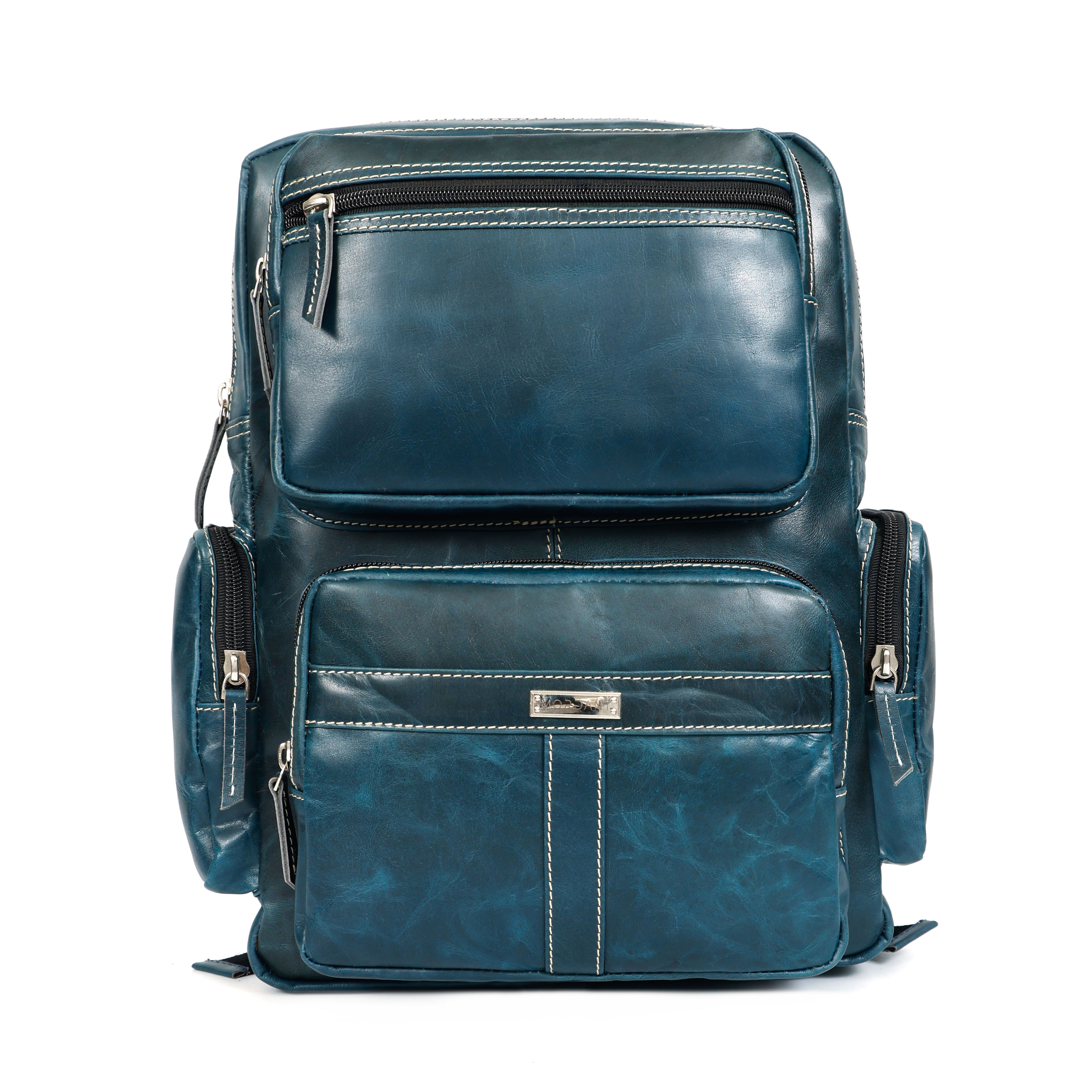 Textured leather Backpack