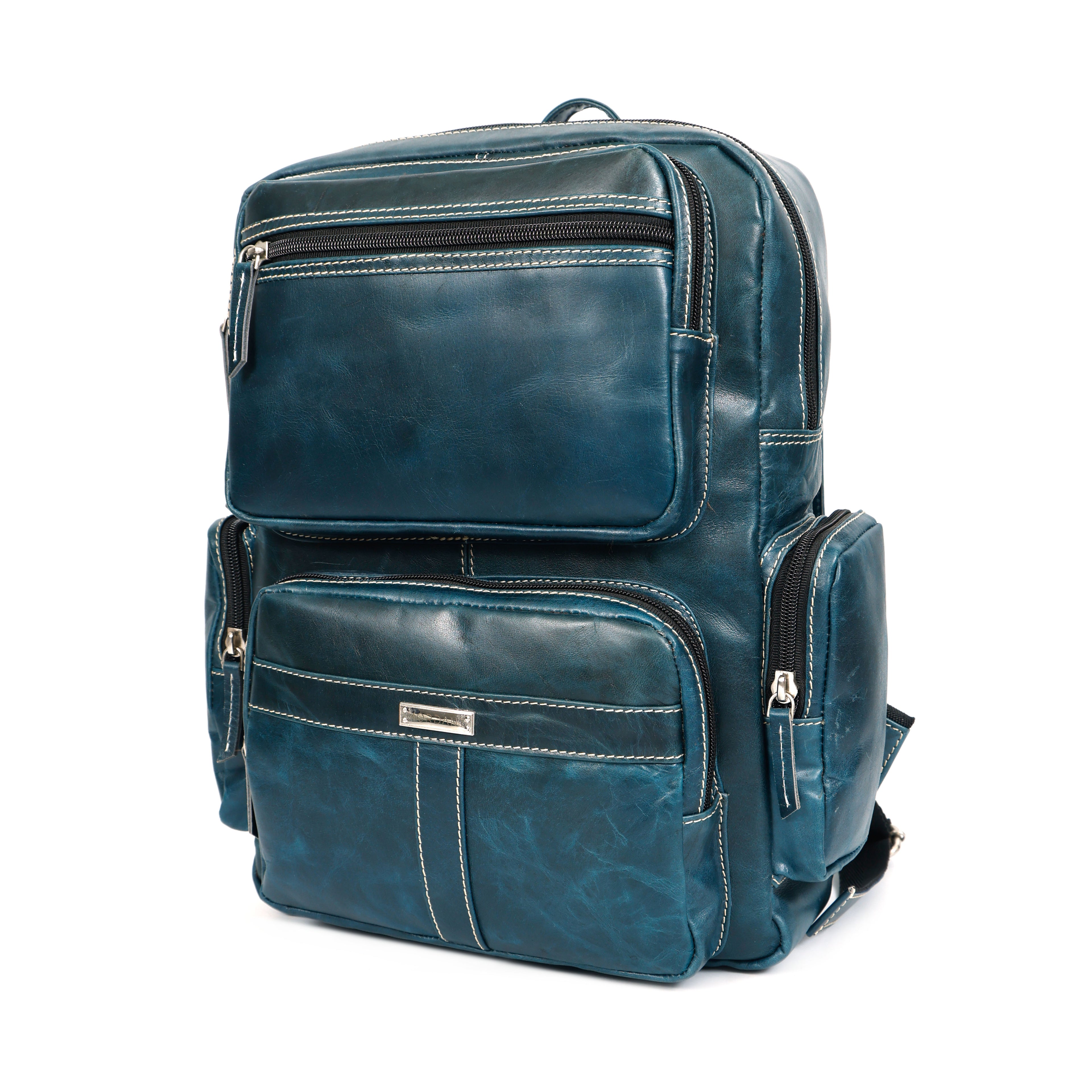 Textured leather Backpack