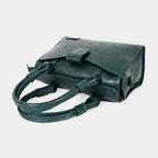 Women’s Green Crocodile Embossed Leather Handbag | MORDANT