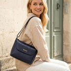 Women’s Croco Textured Leather Crossbody Bag