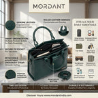 Women’s Green Crocodile Embossed Leather Handbag | MORDANT