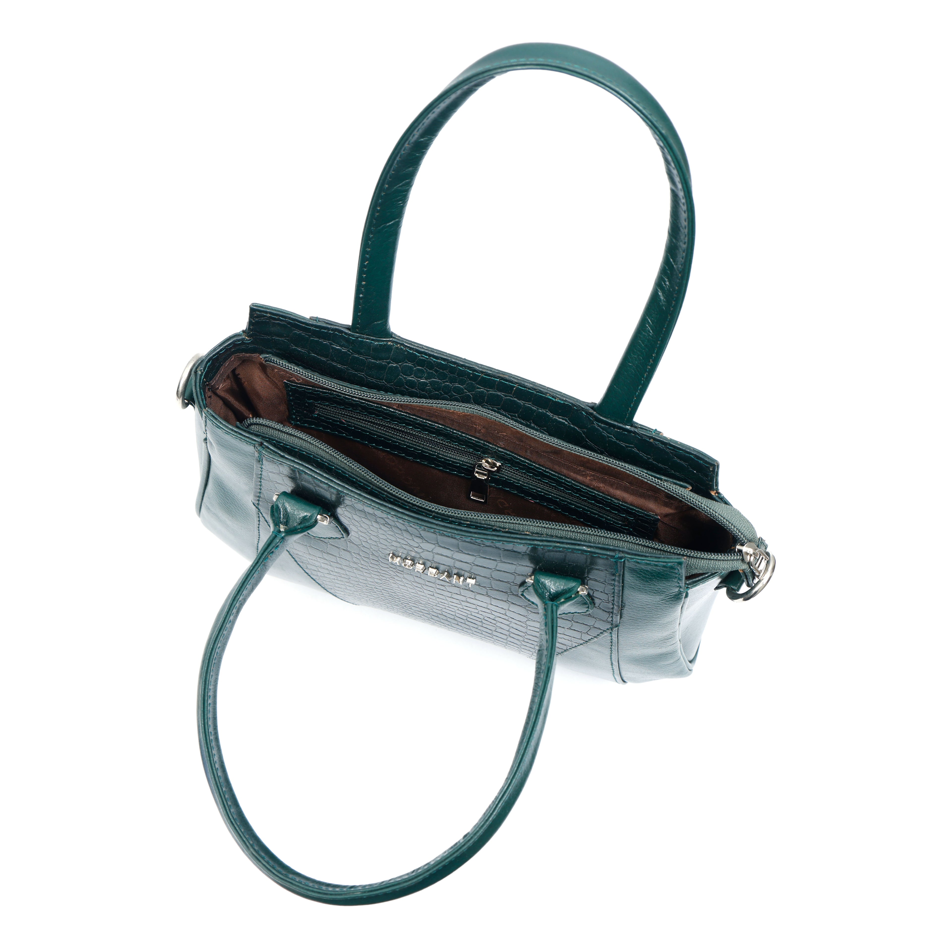 Women’s Genuine Crocodile-Embossed Handbag