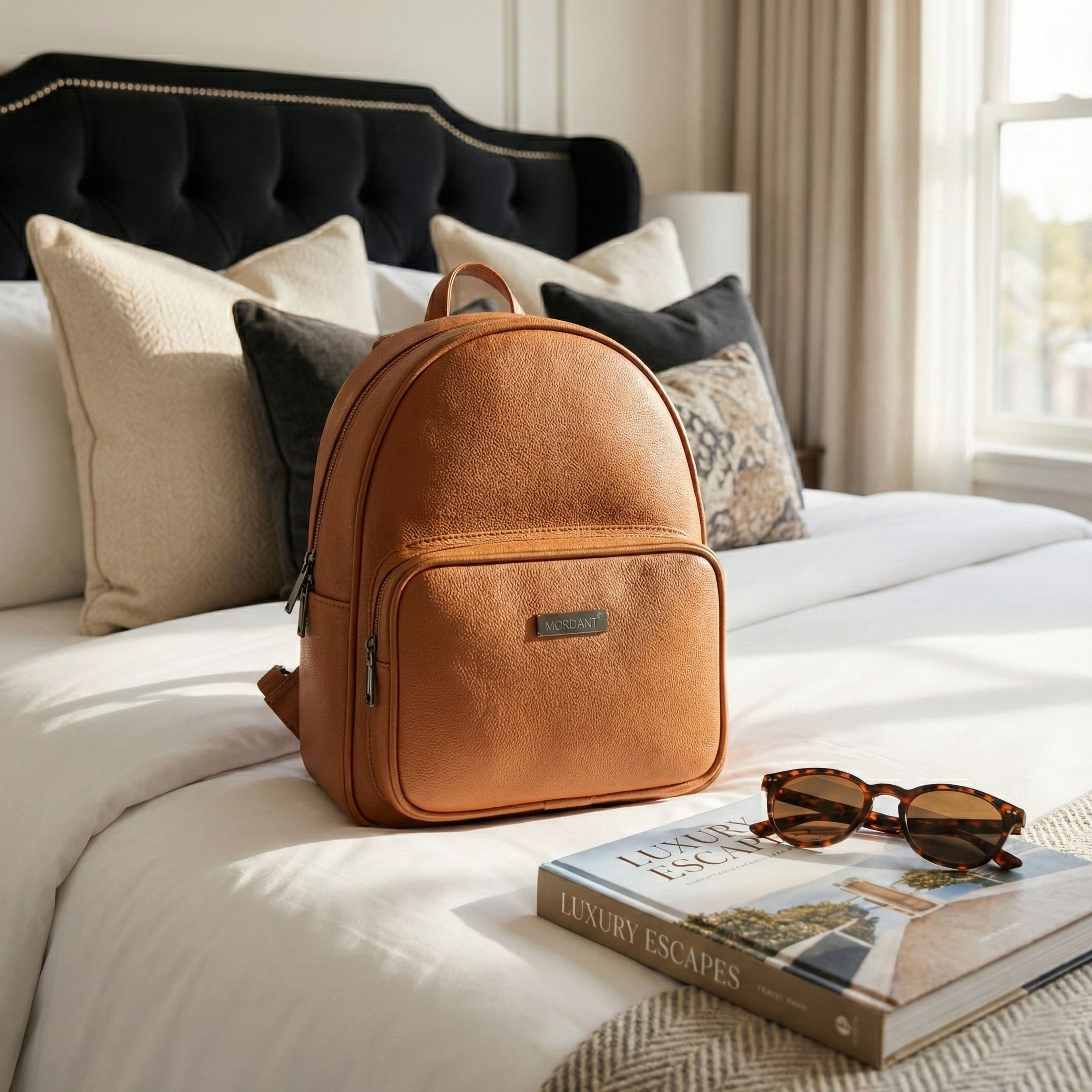 Light & durable small Genuine Leather Backpack- Girls & Women