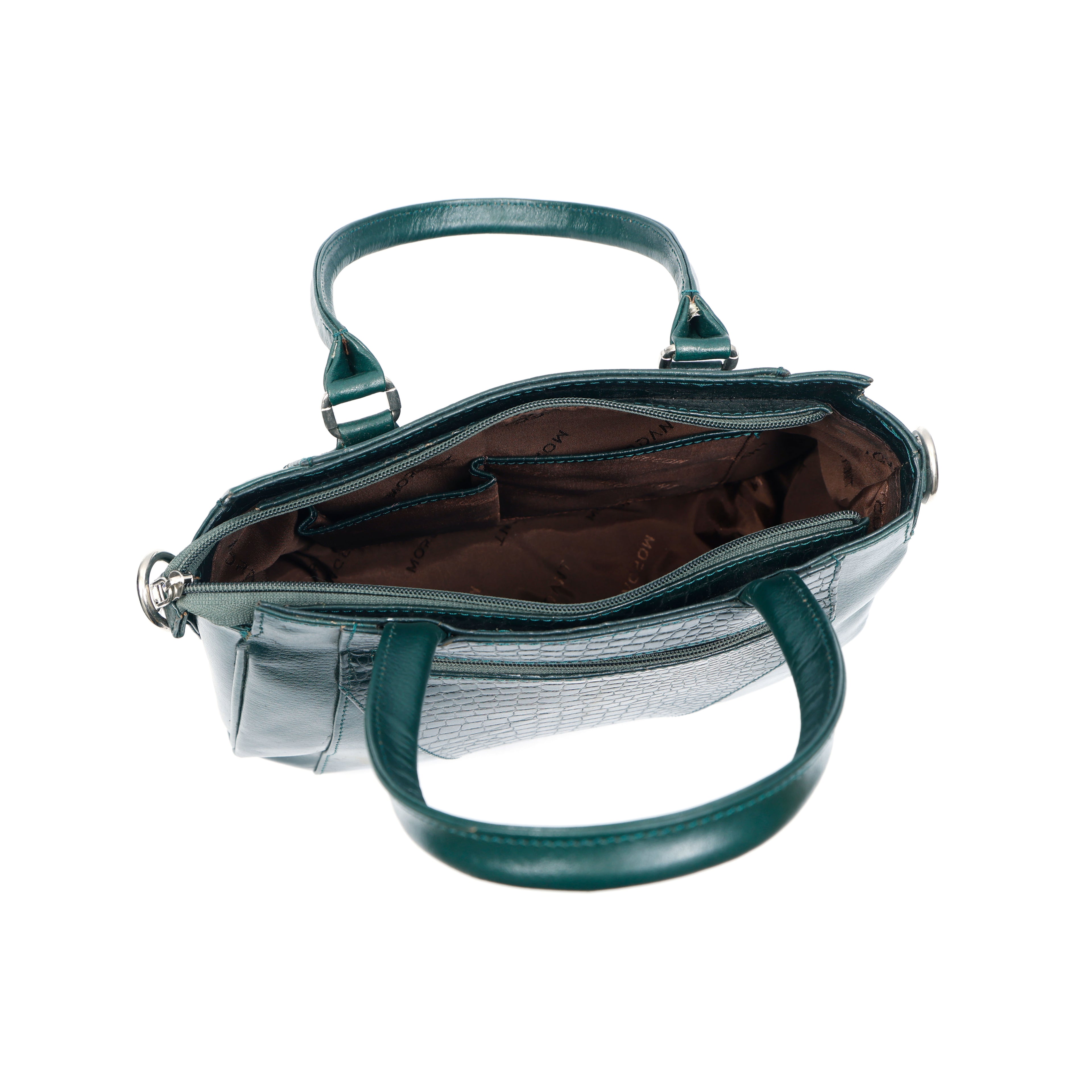 Women’s Genuine Crocodile-Embossed Handbag