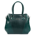Women’s Genuine Crocodile-Embossed Handbag