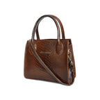 Croco Textured Leather Sling Bag
