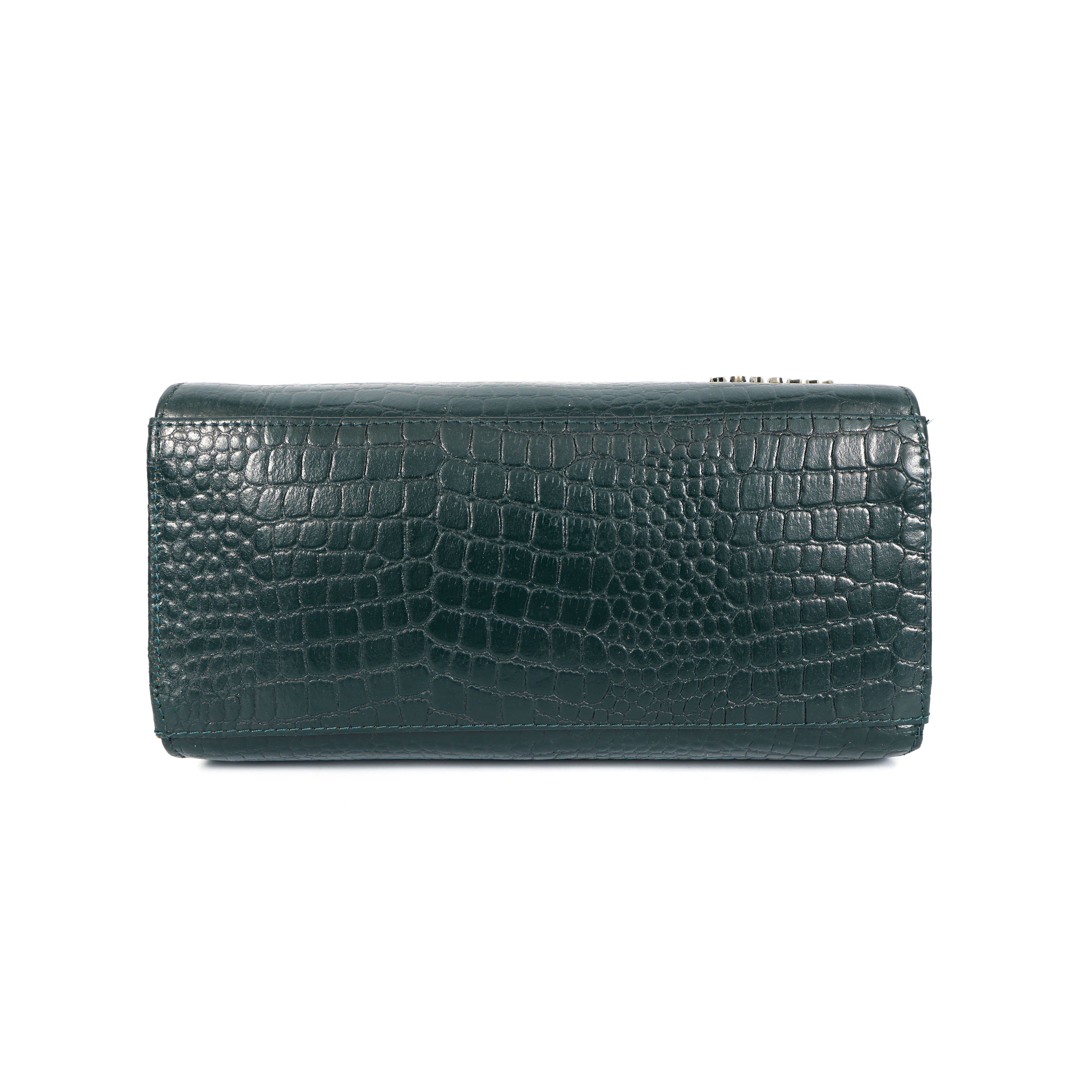 Women’s Genuine Croco Textured Leather Handbag
