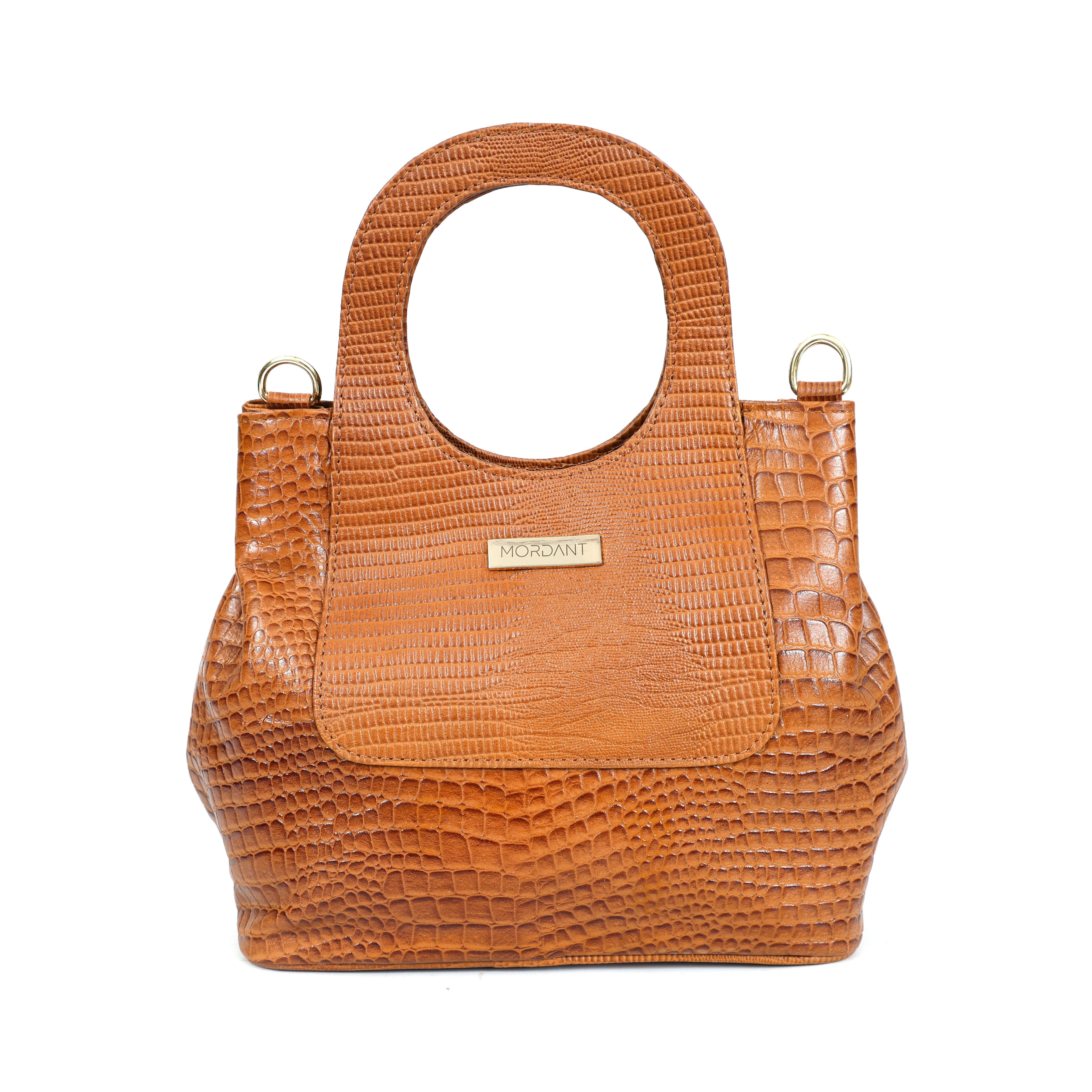 Women’s Croc Handbag Made With 100% Genuine Leather