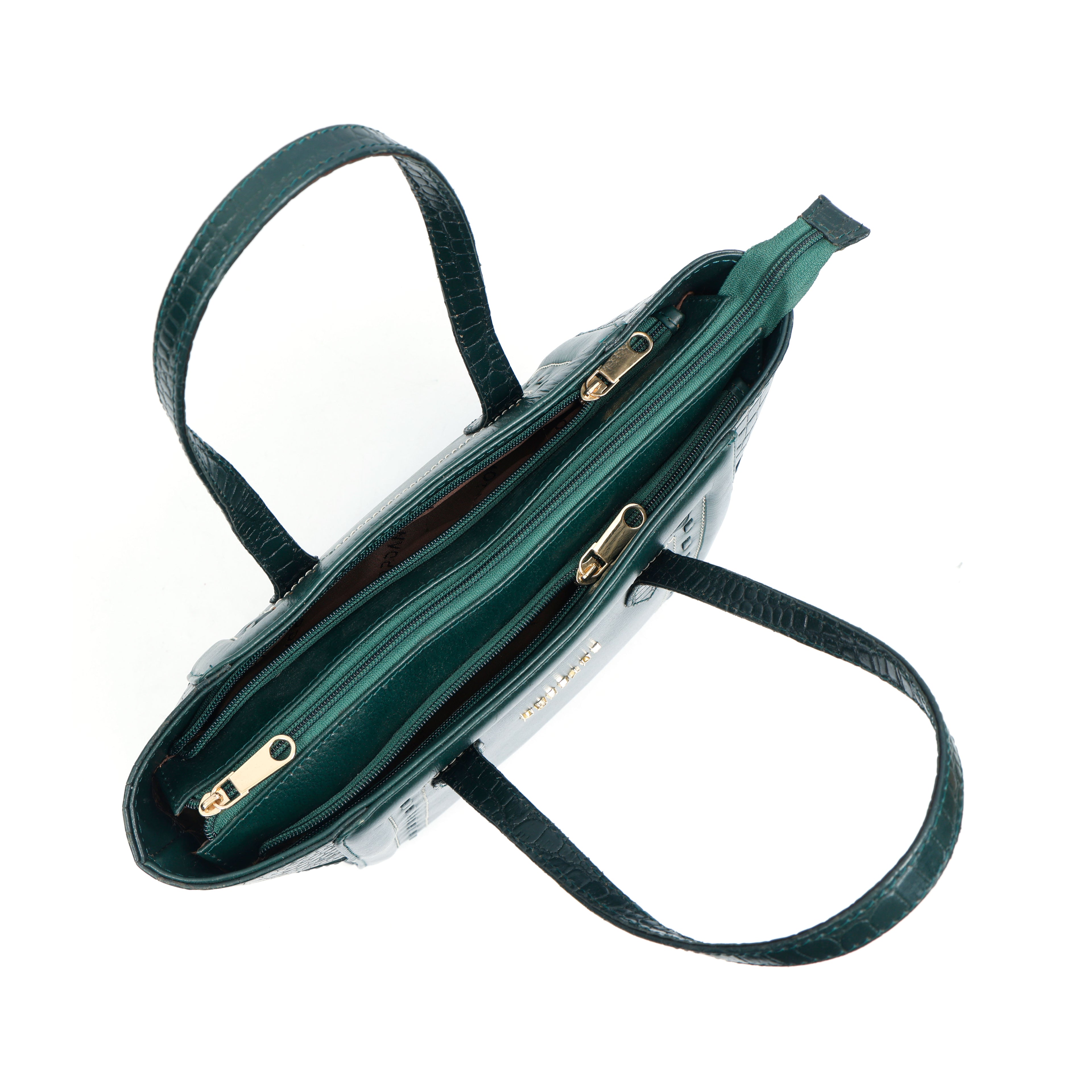 Women’s Genuine Crocodile-Embossed Handbag