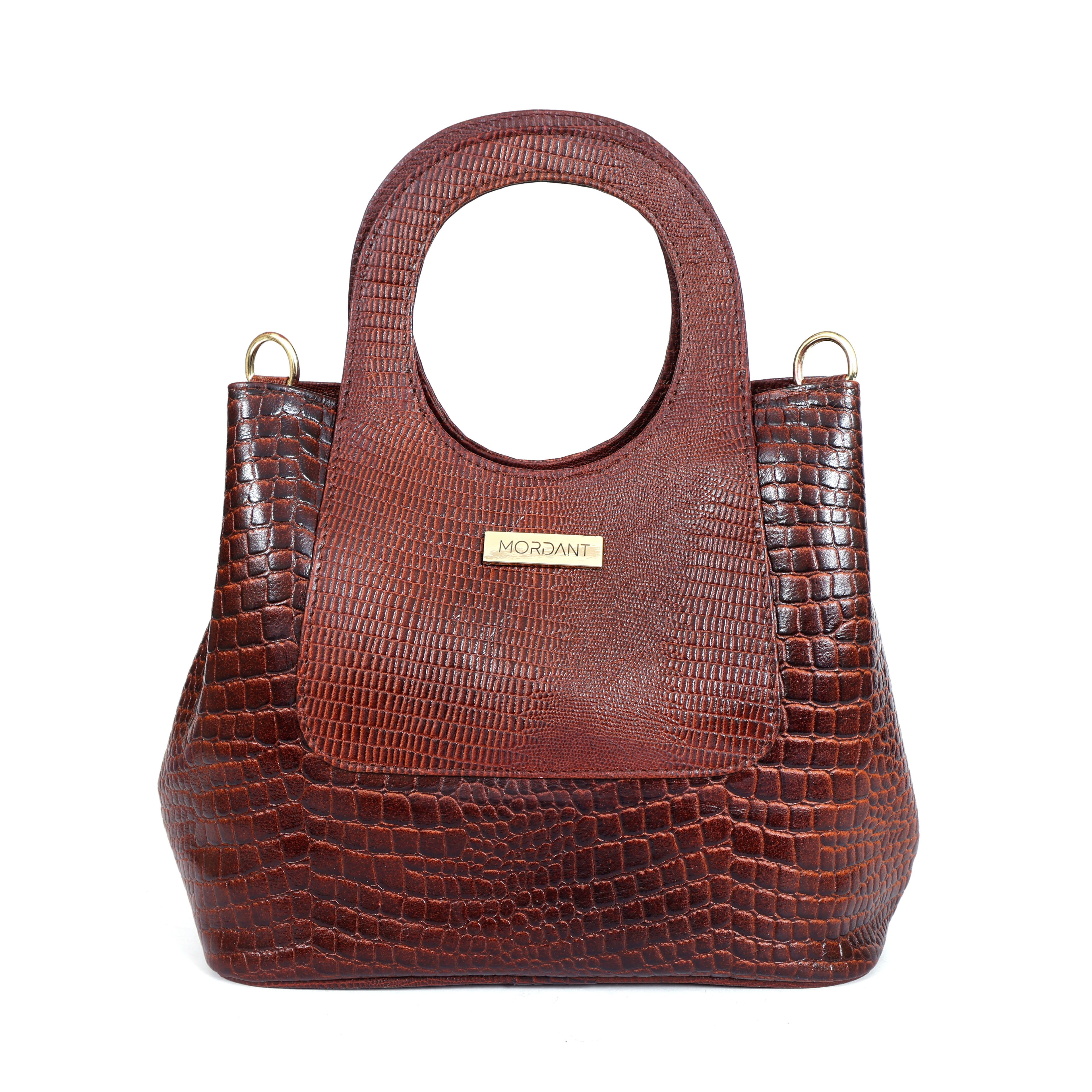 Women’s Croc Handbag Made With 100% Genuine Leather