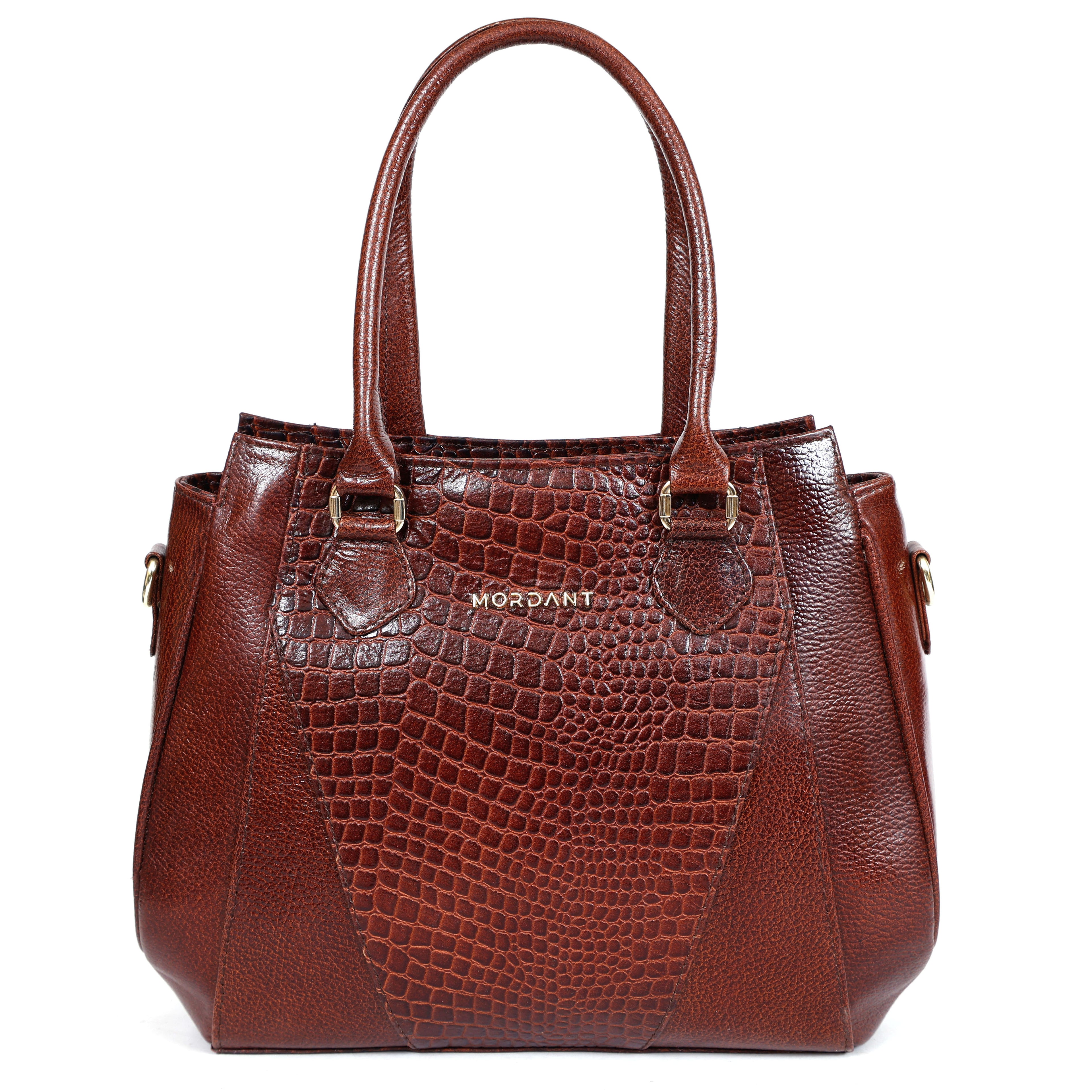 Women’s Genuine Crocodile-Embossed Handbag