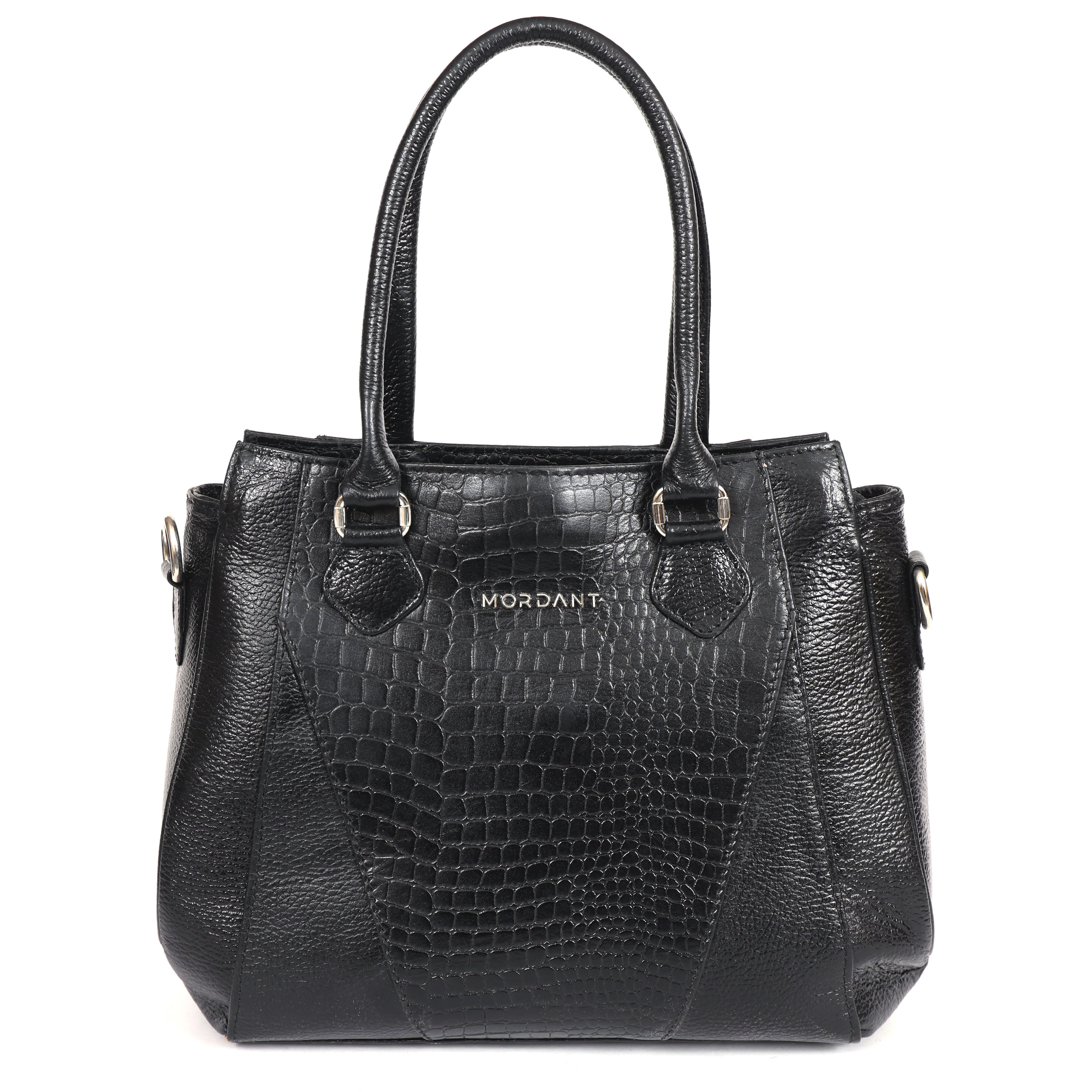 Women’s Genuine Crocodile-Embossed Handbag