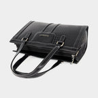 MORDANT Black Croco Texture Leather Handbag for Women