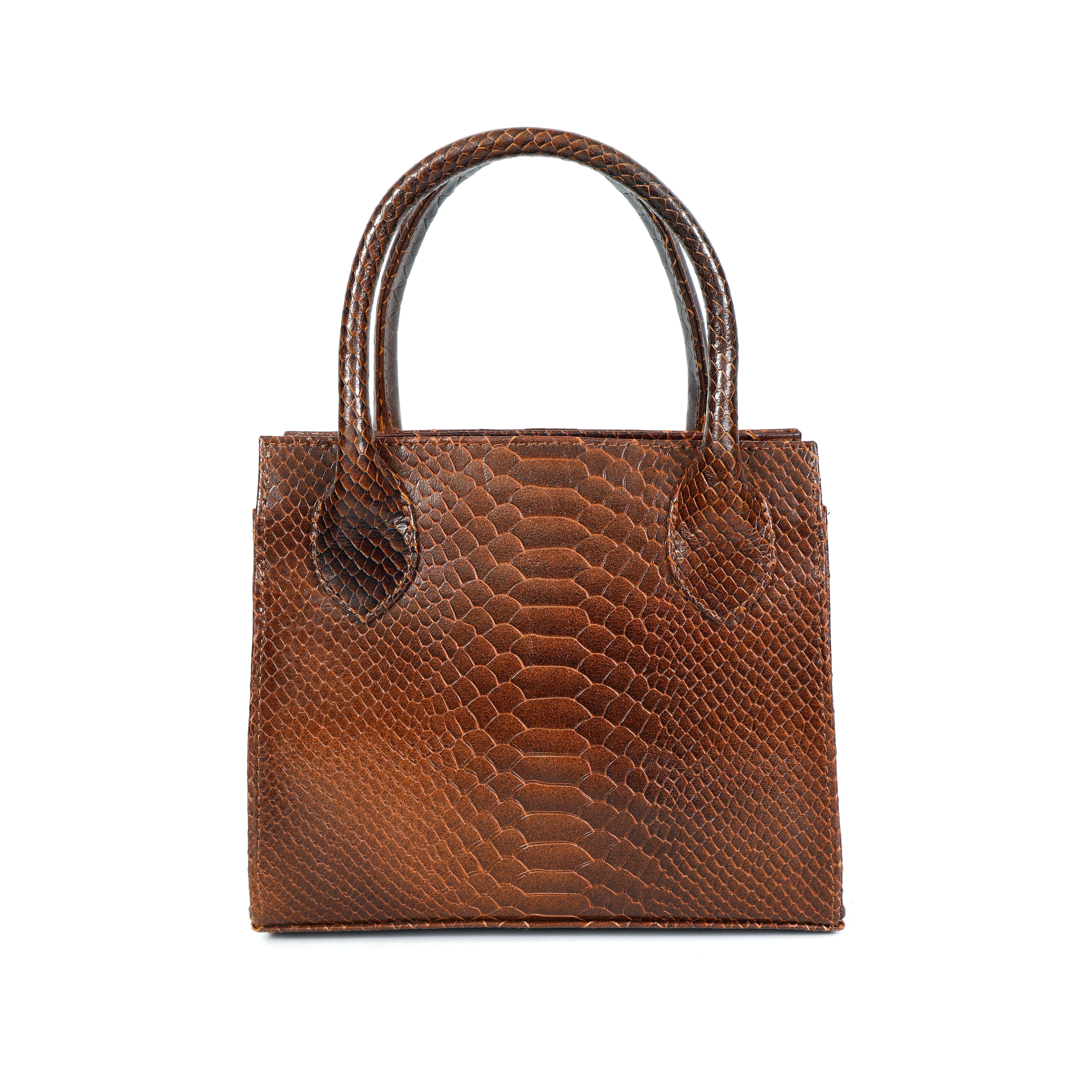 Croco Textured Leather Sling Bag