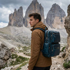 Textured leather Backpack