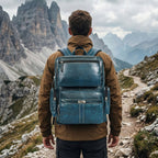 Textured leather Backpack
