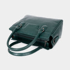 MORDANT Premium Green Genuine Leather Croco Texture Handbag for Women
